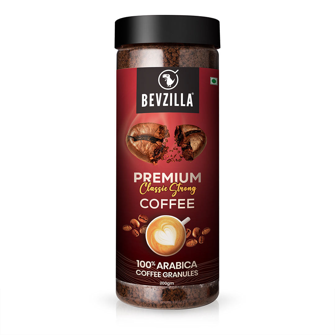 Premium Classic Strong Coffee 200 GM Jar Makes 100 Cups Bevzilla