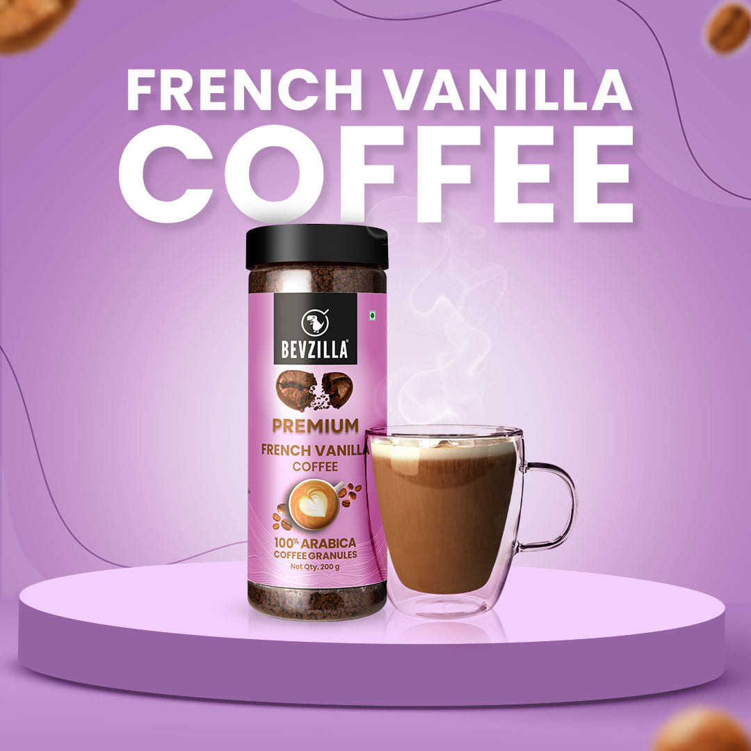 Premium French Vanilla Coffee Powder 200 grams Bevzilla
