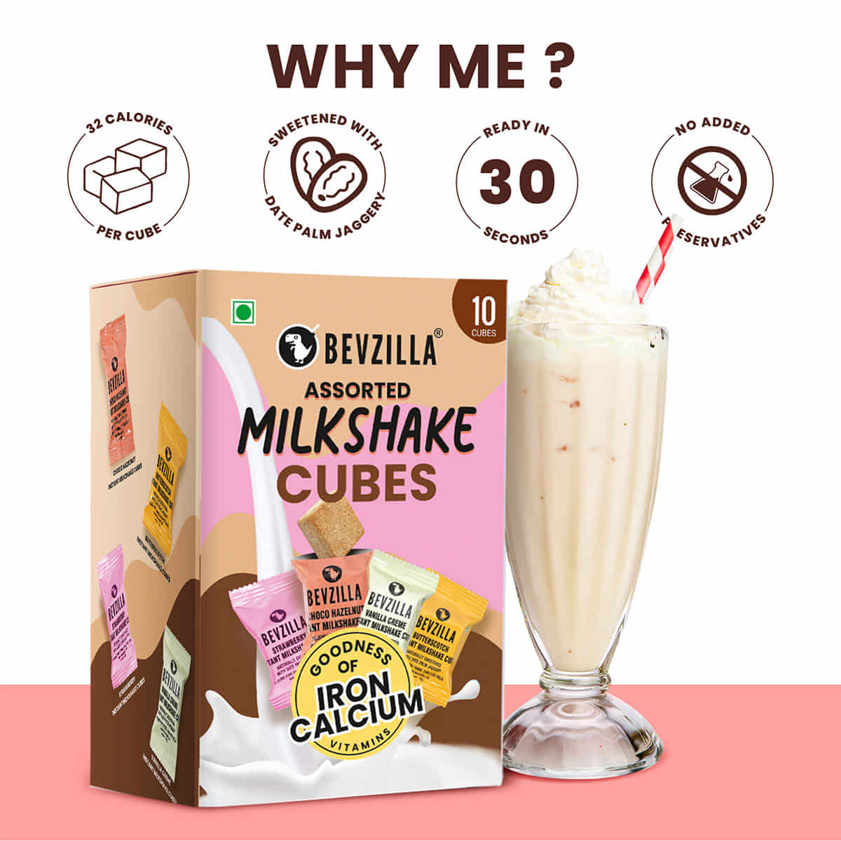 Assorted Milkshake Cubes
