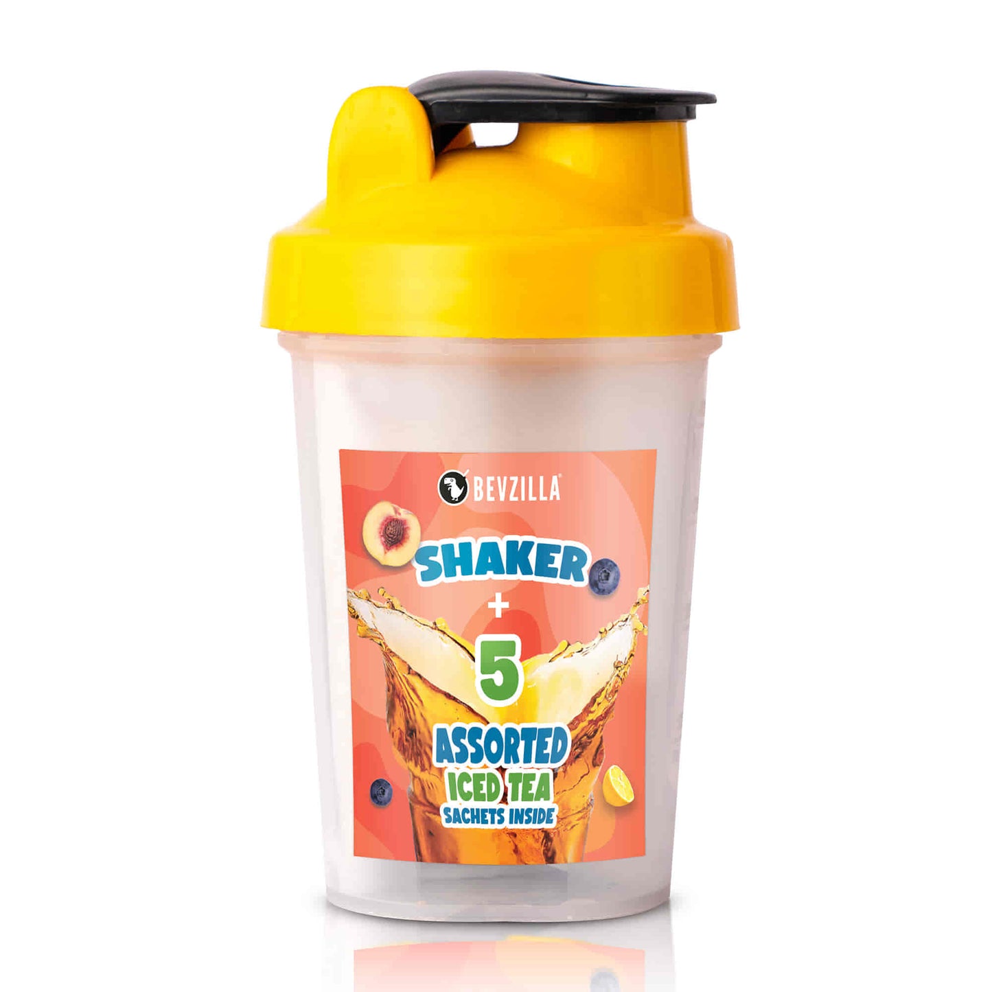 5 Flavoured Iced Tea Sachets + Shaker