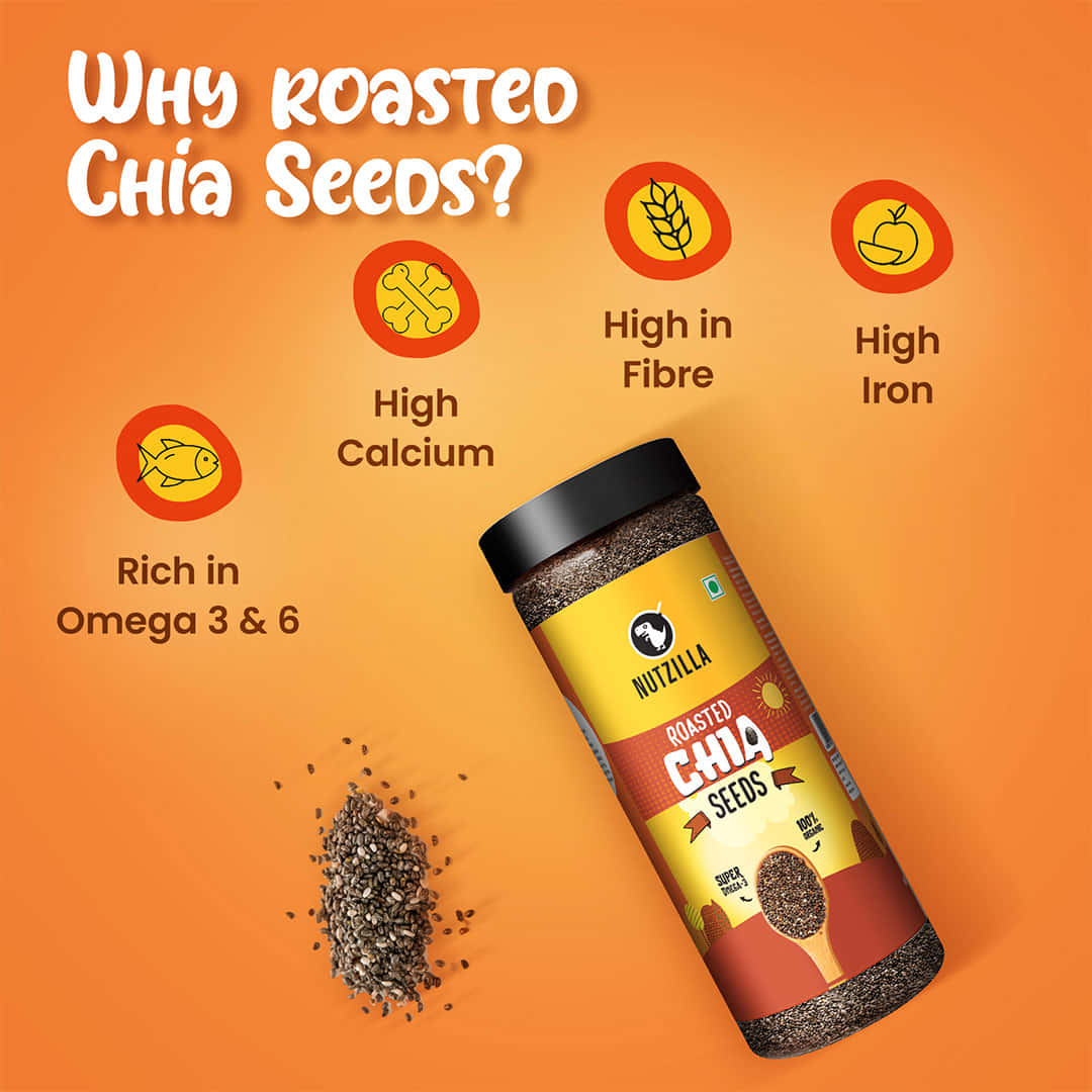 Nutzilla Roasted Chia Seeds