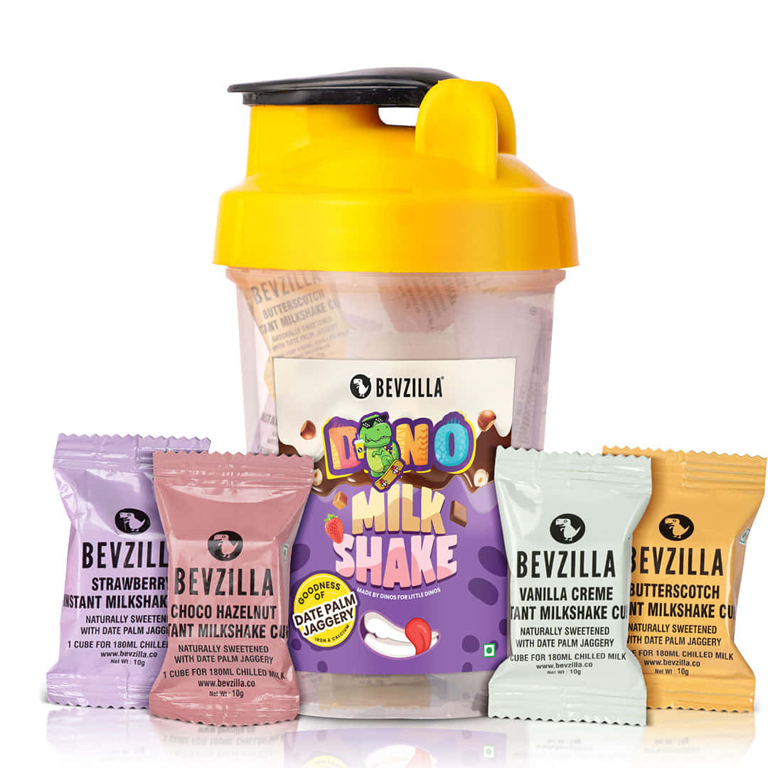 8 Flavoured Milkshake Cubes + Shaker