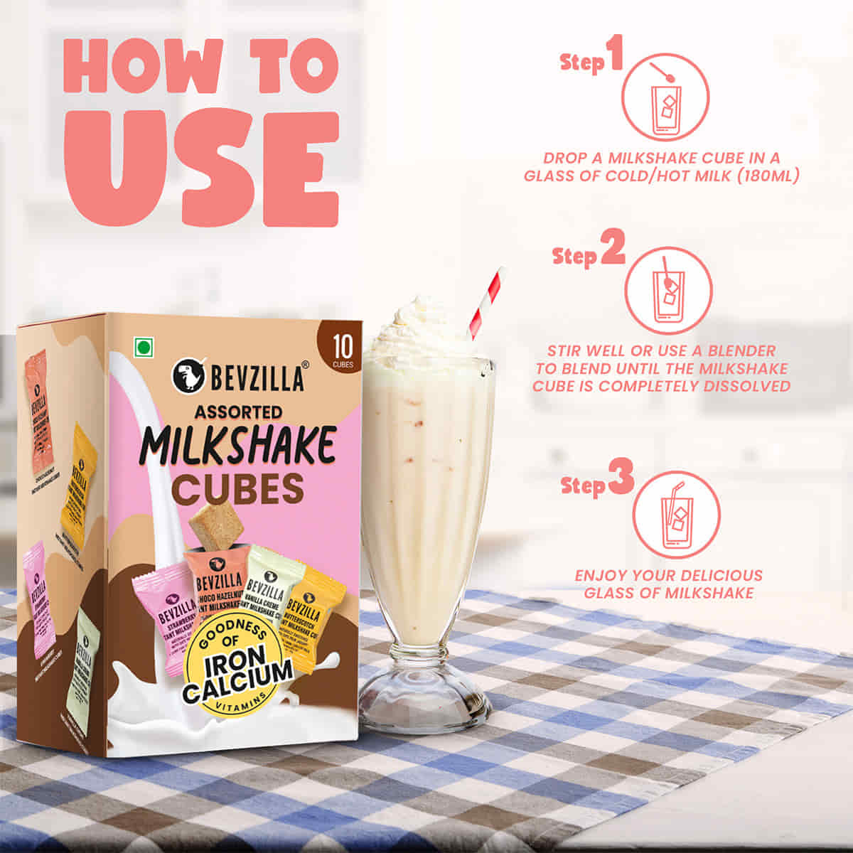 Assorted Milkshake Cubes