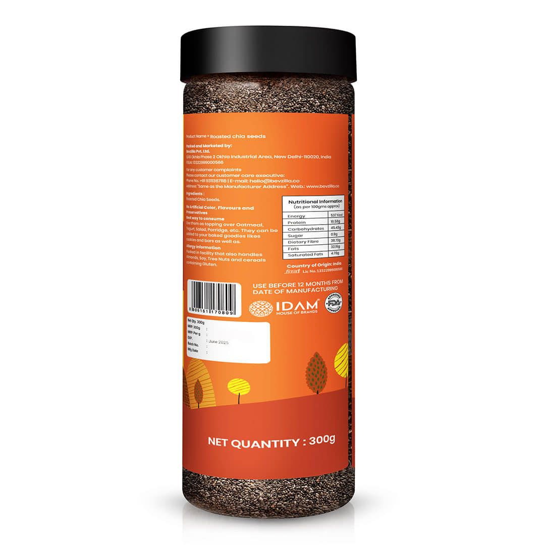 Nutzilla Roasted Chia Seeds