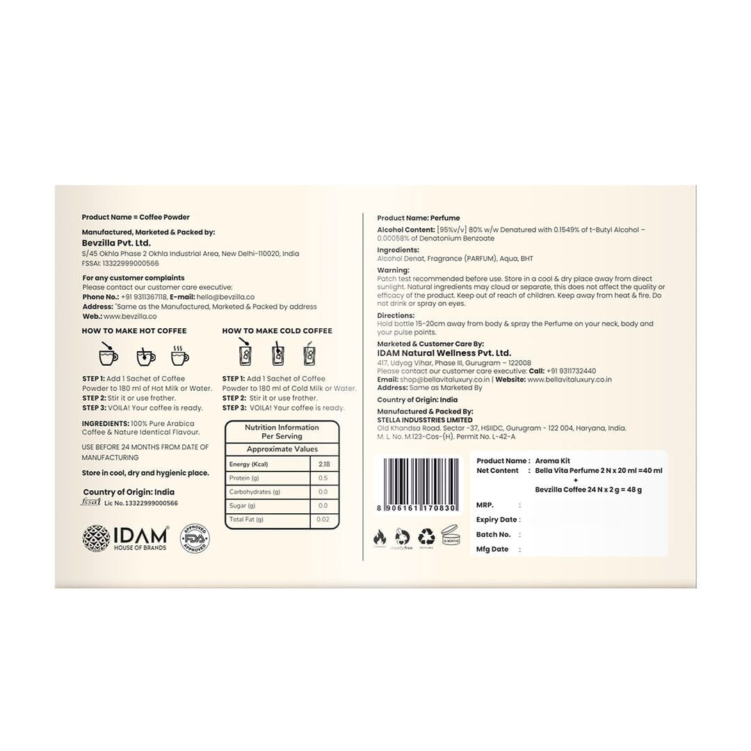 Bevzilla x Bella Vita Luxury : Aroma Infusion Kit