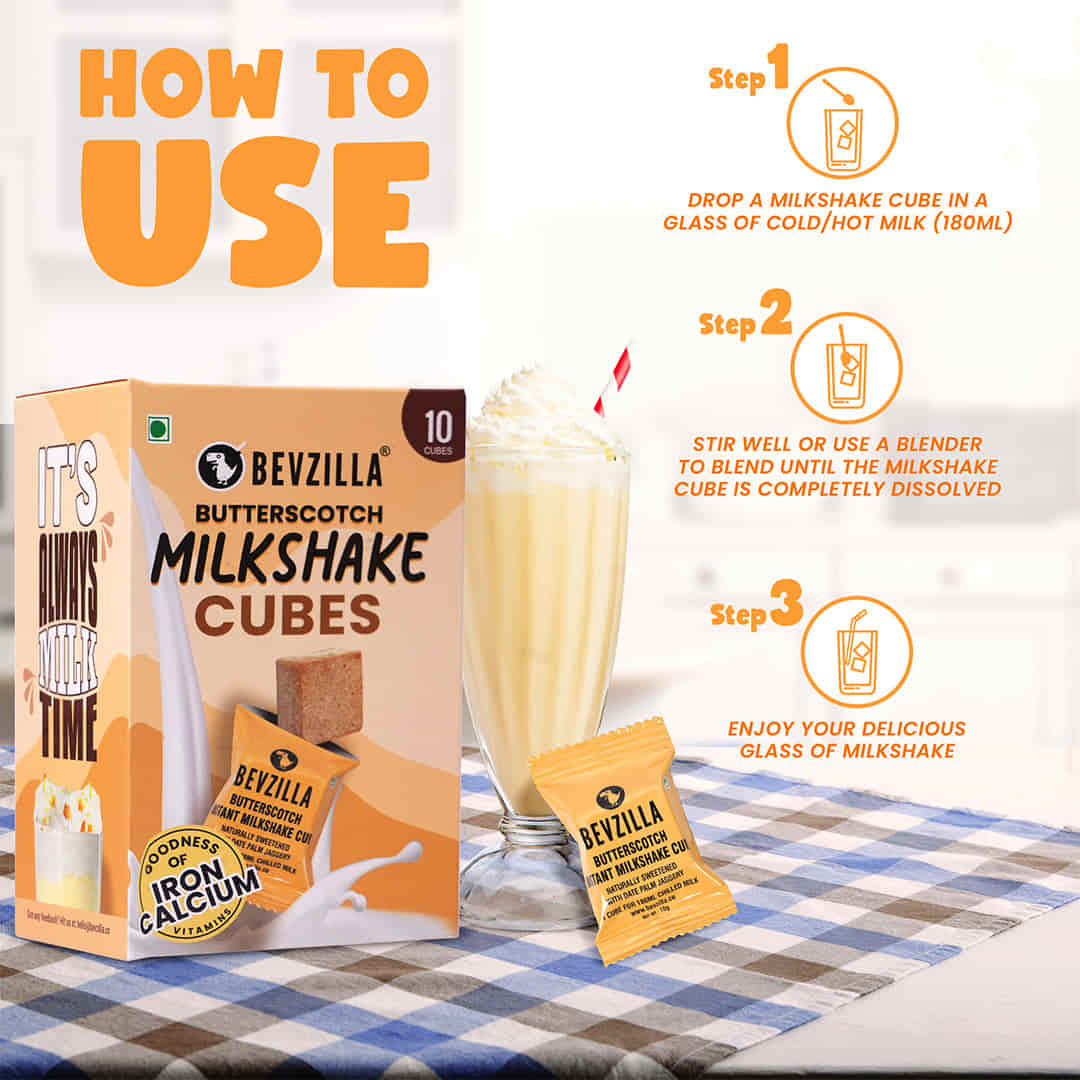 10 Butterscotch Milkshake Cubes