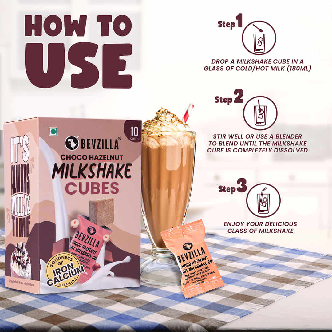 10 Choco Hazelnut Milkshake Cubes