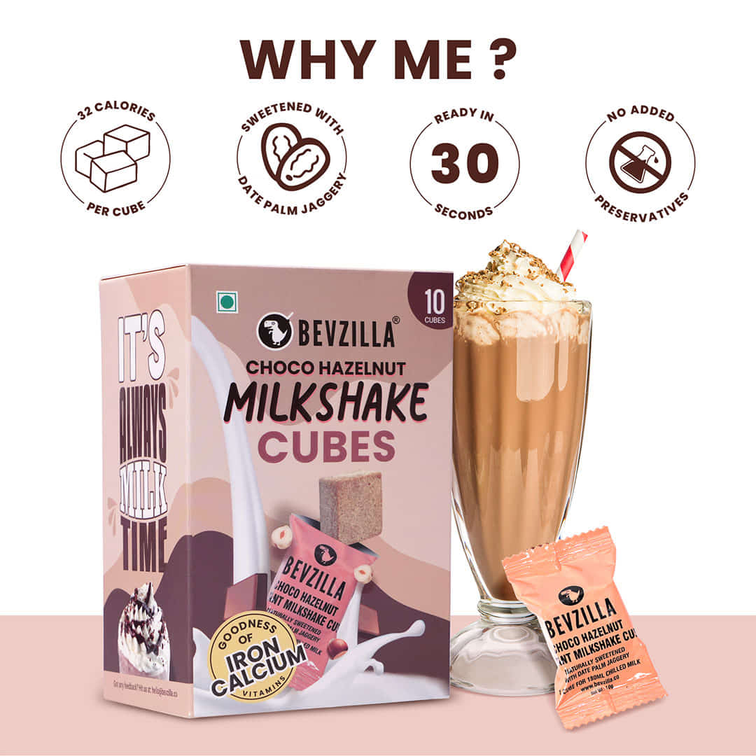 10 Choco Hazelnut Milkshake Cubes