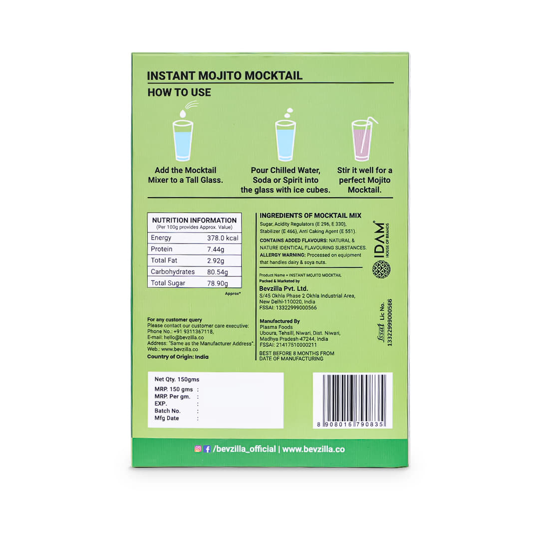Mojito Mocktail Mixers | 5 Pouches