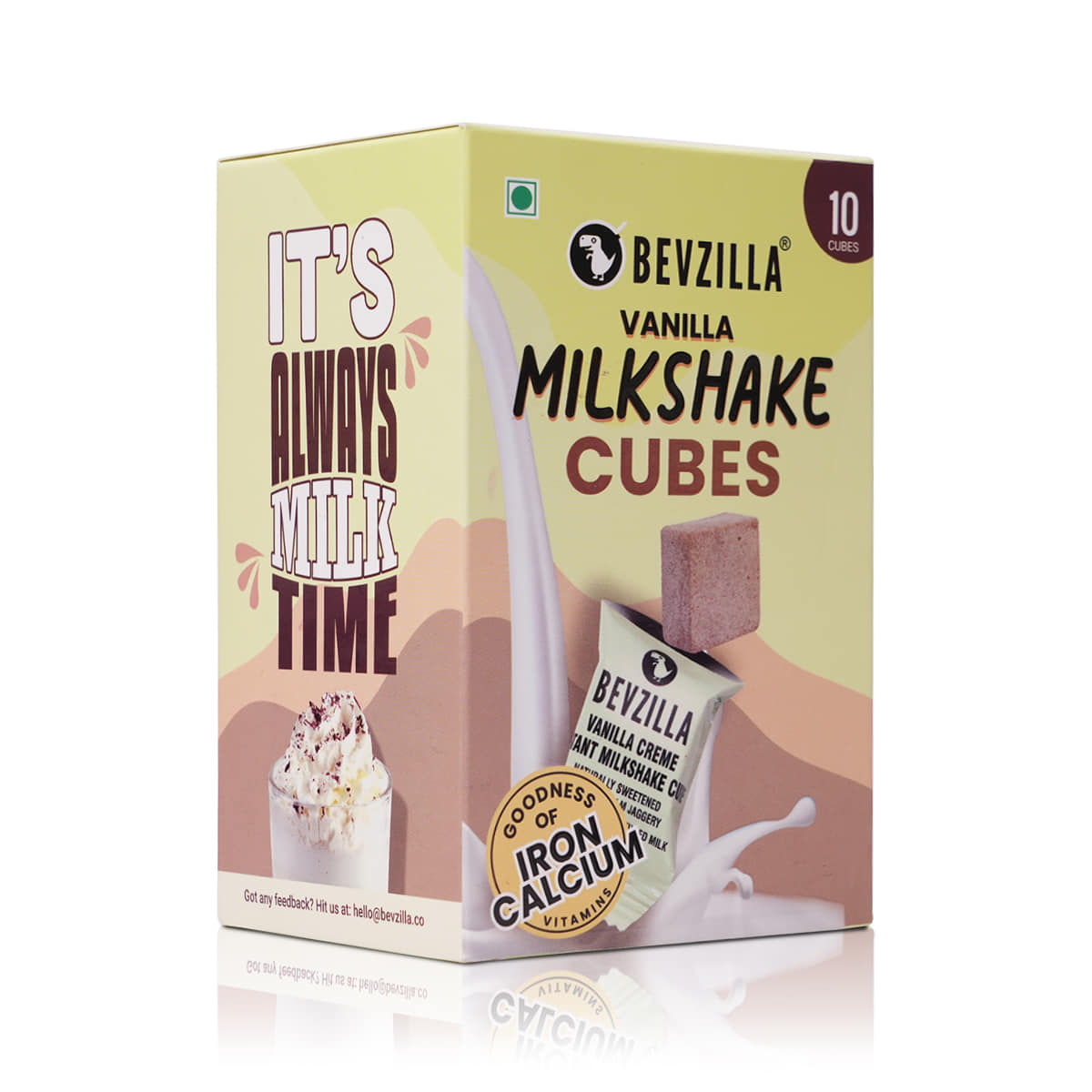 10 Vanilla Creme Milkshake Cubes