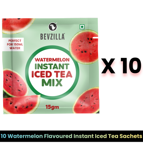 Bevzilla Instant Iced Tea Watermelon 15gm X 10