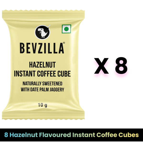 Bevzilla coffee cubes pack of 8 Hazelnut