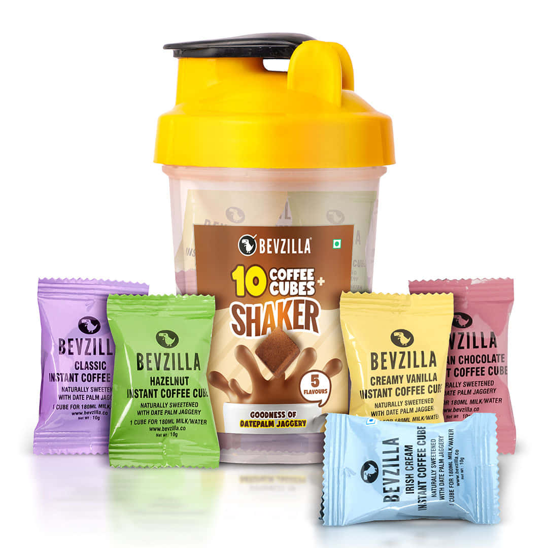 10 Flavoured Coffee Cubes + Shaker– Bevzilla
