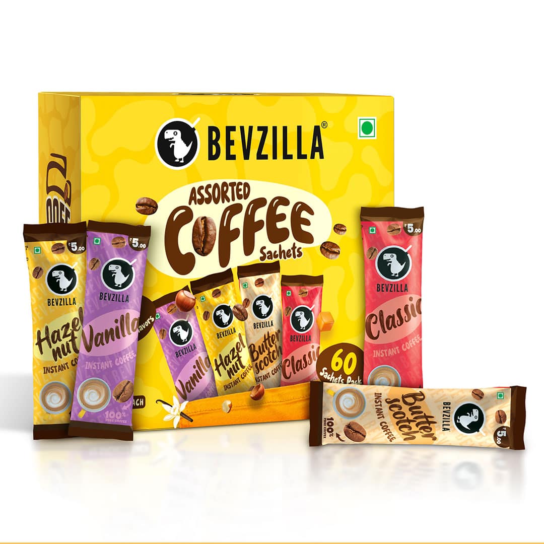 Powder Sachet Box 60 Sachets Assorted Coffee Powder Box– Bevzilla