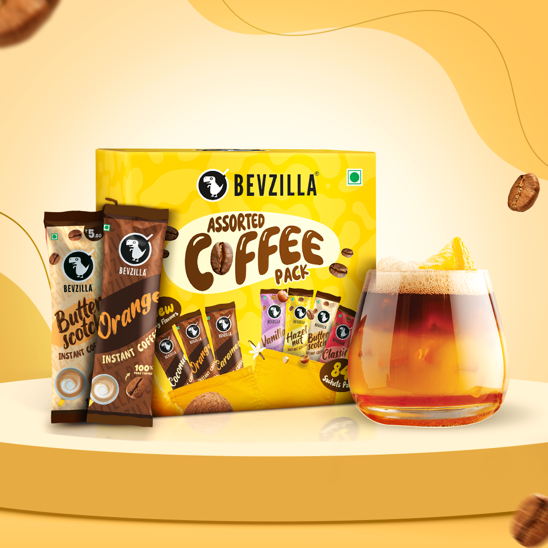 Powder Sachet Box 84 Sachets Assorted Coffee Powder Box– Bevzilla