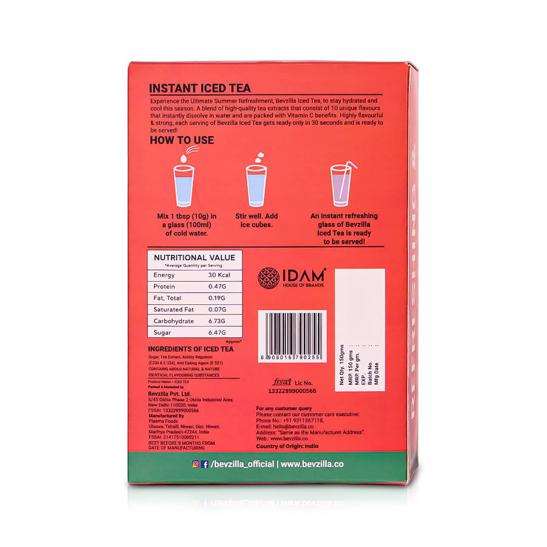 Buy Assorted Iced Tea Powder Pack I Under ₹250 Online in India– Bevzilla
