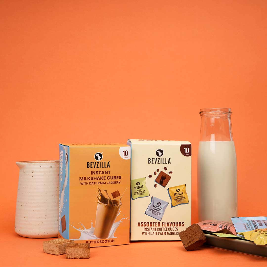 Coffee 10 Cubes Assorted Pack + Butterscotch Milkshake Cubes