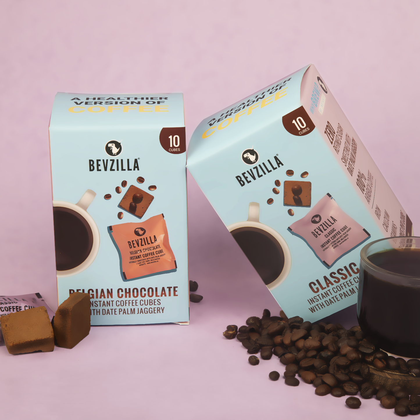 Classic+Belgian Chocolate Coffee 10 Cubes Combo Pack